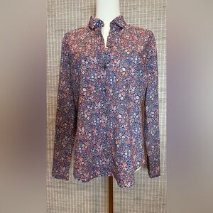 J. Crew Floral Liberty Fabric Blouse Sz 6